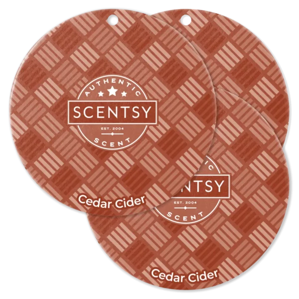 Cedar Cider Scentsy Scent Circle 3 Pack Bundle