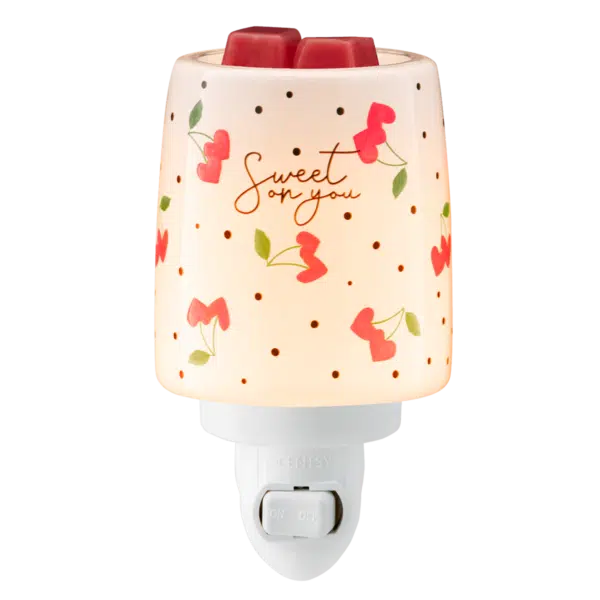 Cherry Picked Mini Scentsy Warmer Valentine's Day 2024 Incandescent
