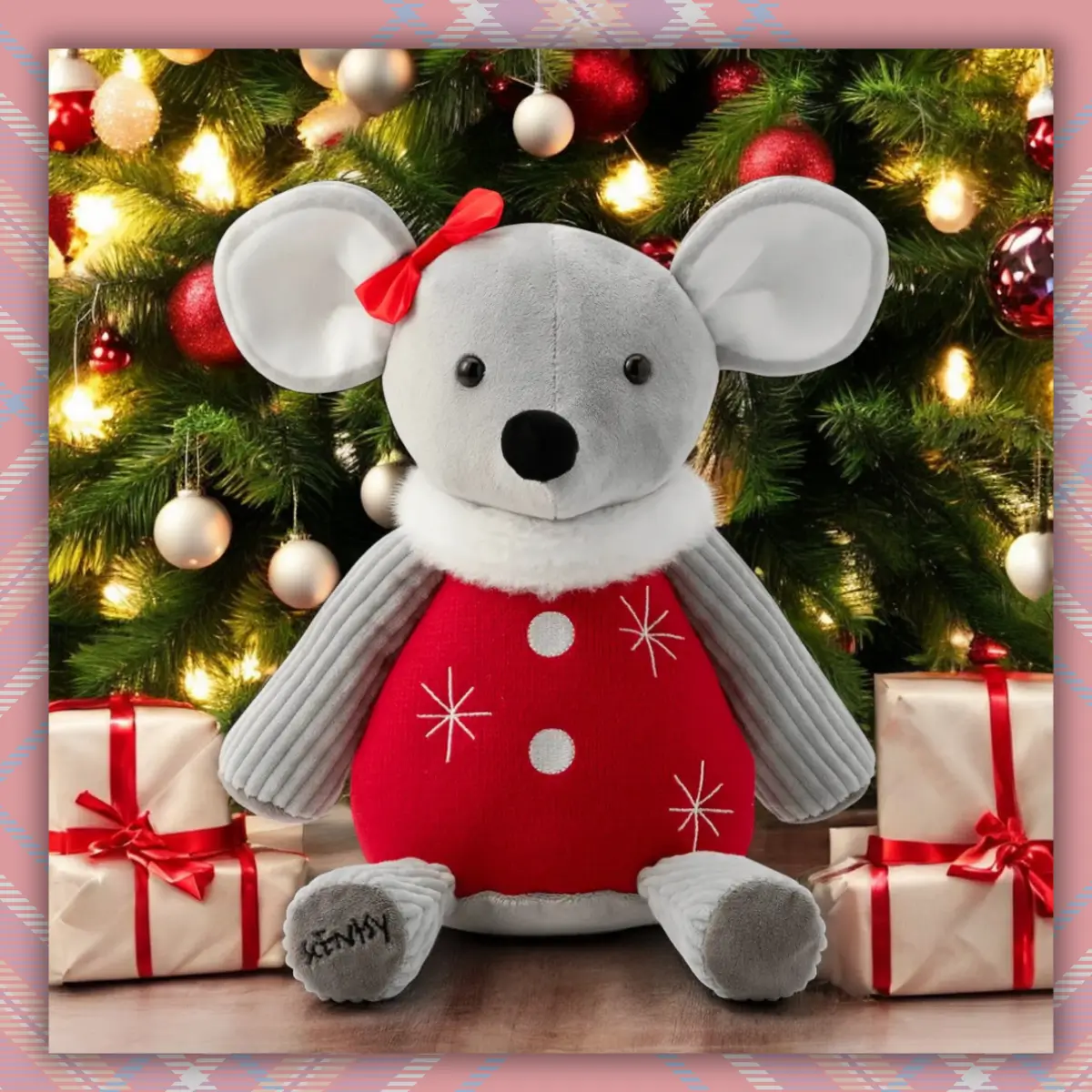 Crystal the Christmas Mouse Scentsy Buddy
