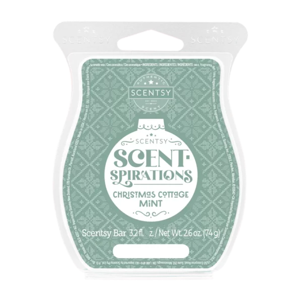 Christmas Cottage Mint Scentsy Bar | Scent-Spirations 2023
