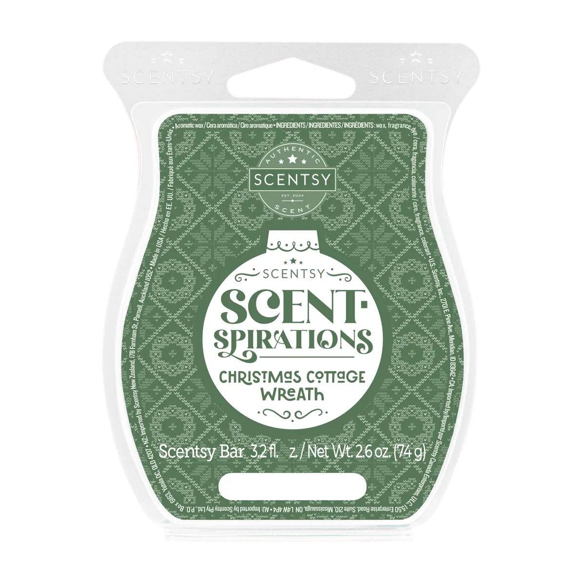 Christmas Cottage Wreath Scentsy Bar | Scent-Spirations 2023