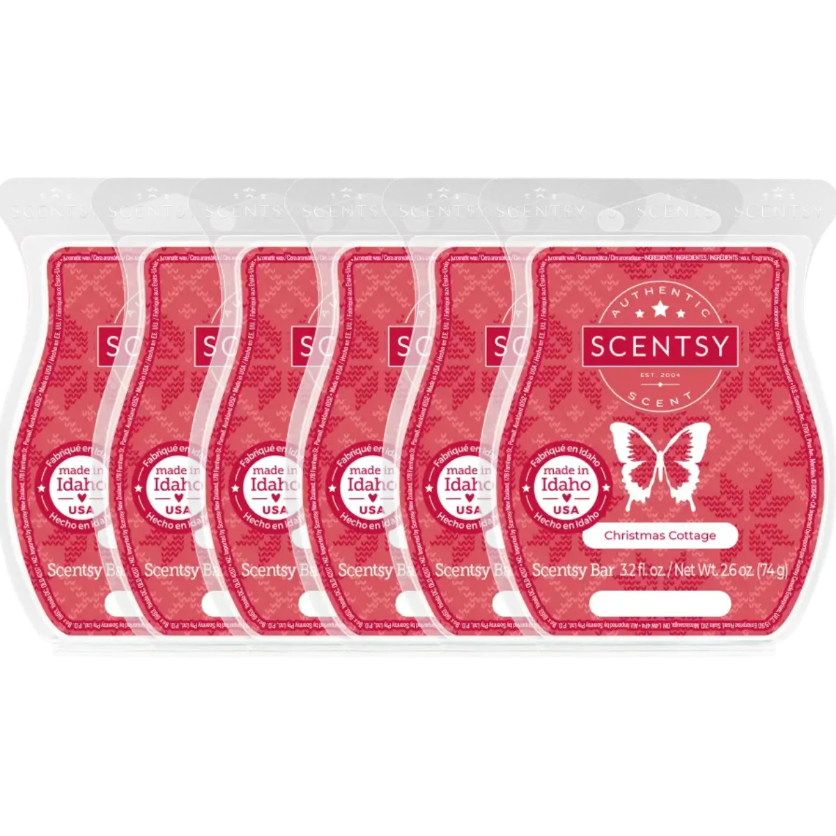 Christmas Cottage 6 Scentsy Bar Wax Bundle