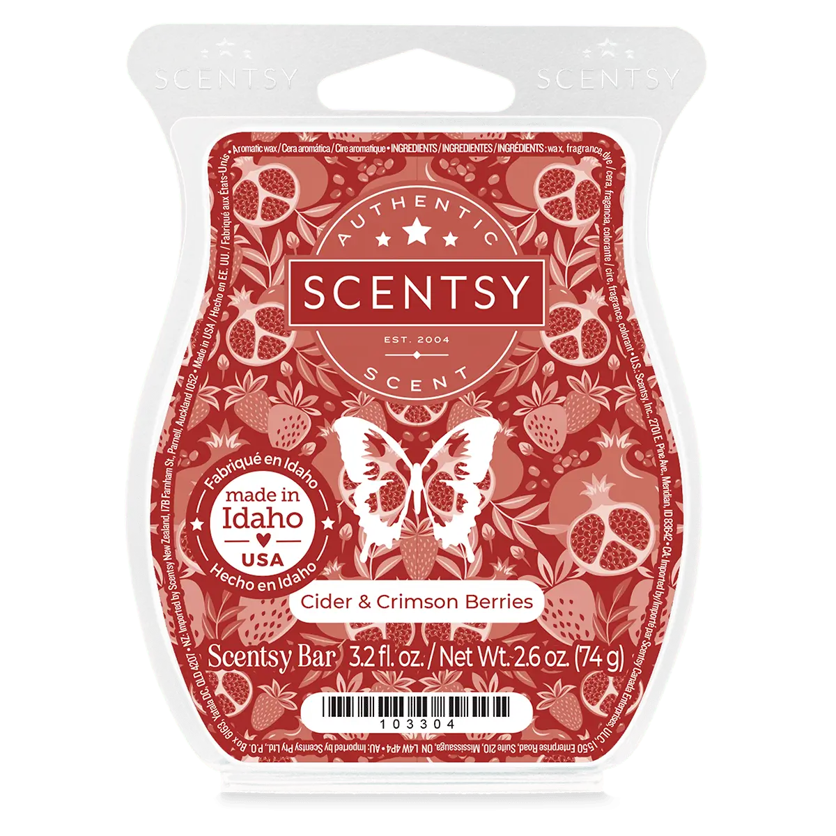 Cider & Crimson Berries Scentsy Wax Bar