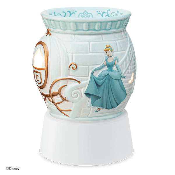 Cinderella Mini Scentsy Warmer on Ceramic Stand