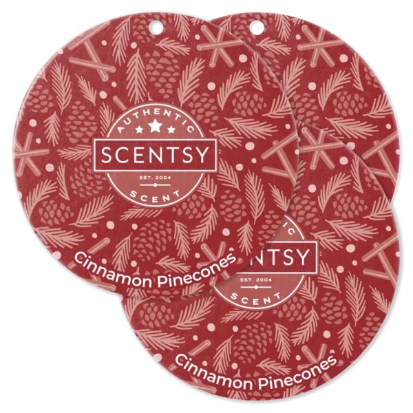 Cinnamon Pinecones Scentsy Scent Circle 3 Pack Bundle