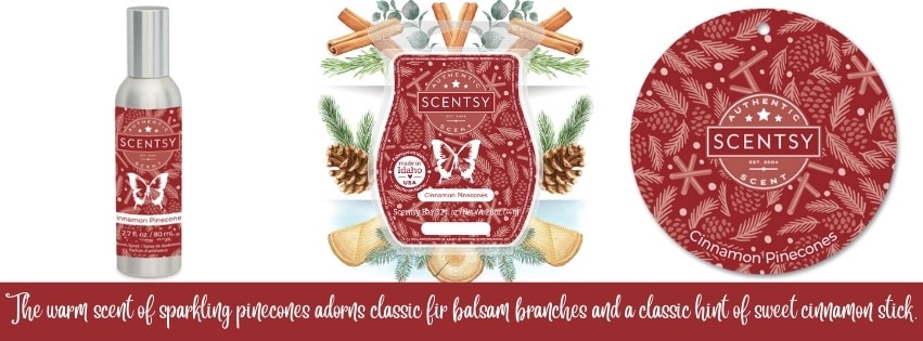 Cinnamon Pinecones Scentsy Scent Circle | December 2022