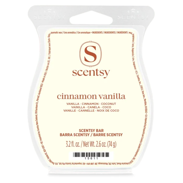 Cinnamon Vanilla Scentsy Wax Bar