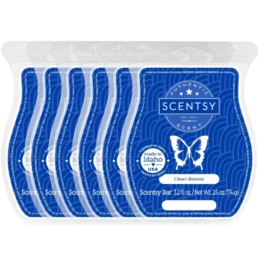 Clean Breeze 6 Scentsy Bar Wax Bundle