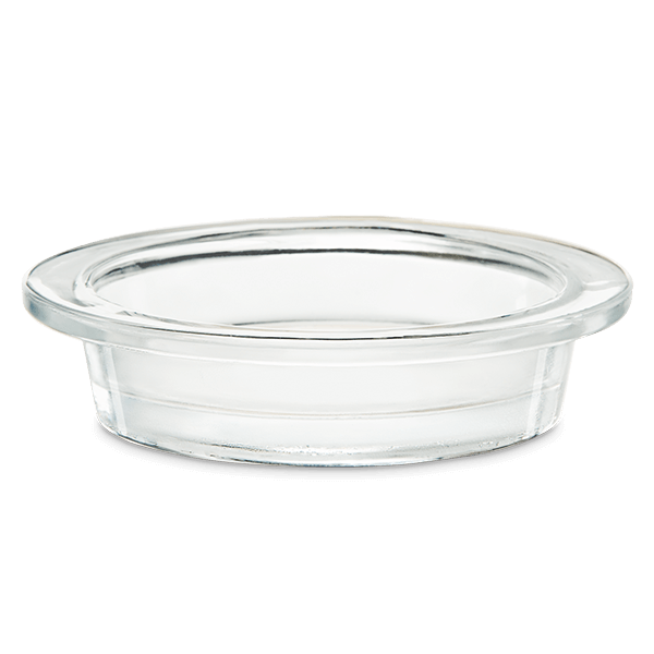 Clear Glass Dish Scentsy Warmer Tree Tops
