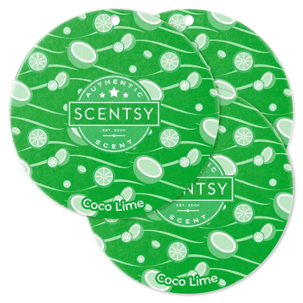 Coco Lime Scentsy Scent Circle 3 Pack