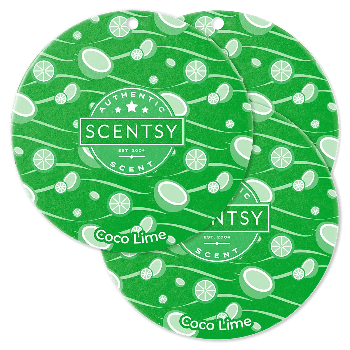 Coco Lime Scentsy Scent Circle 3 Pack