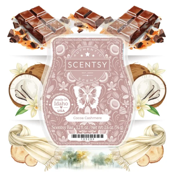 Cocoa Cashmere Scentsy Wax Bar | November 2025