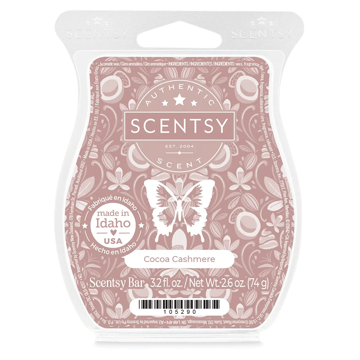 Cocoa Cashmere Scentsy Wax Bar | November 2025