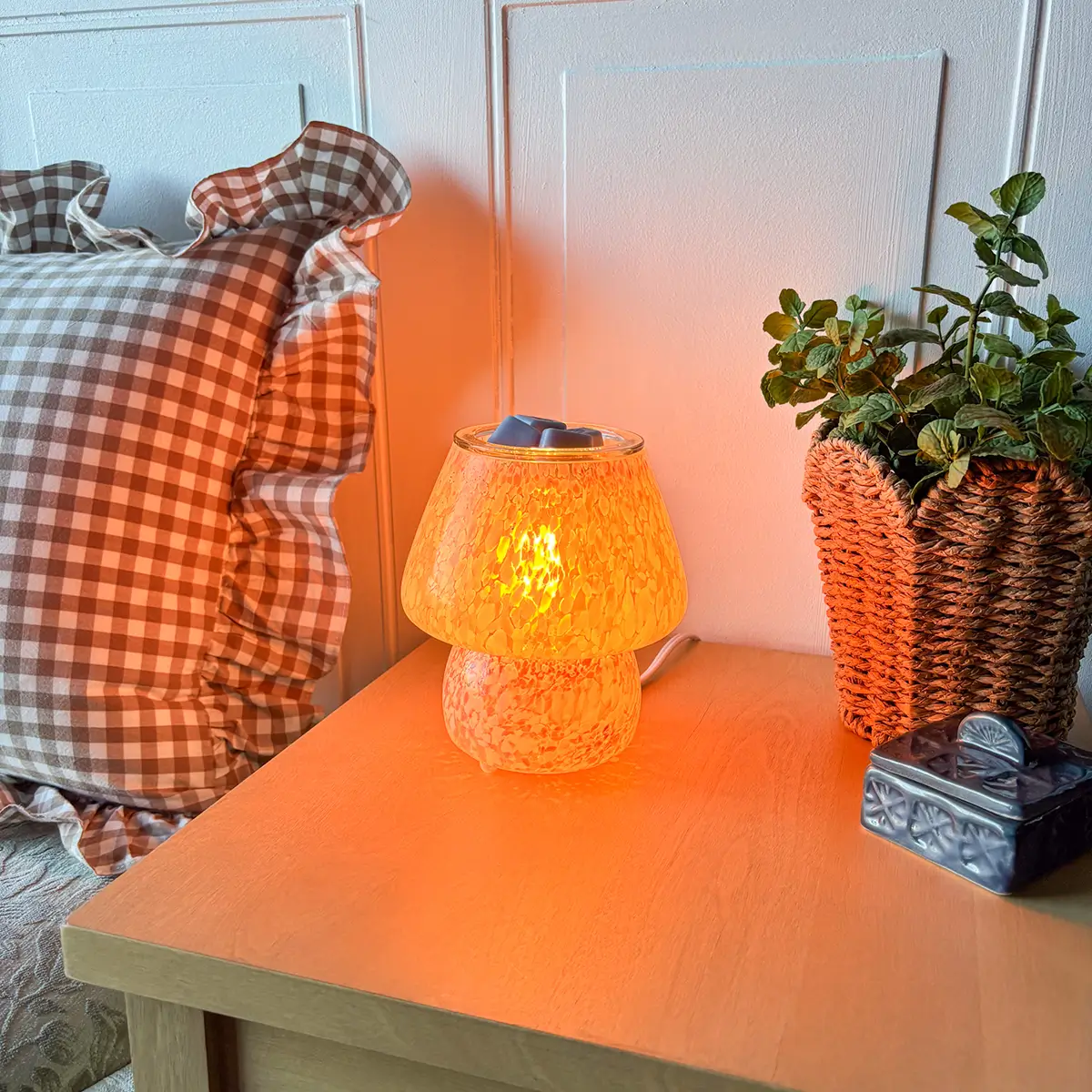 Confetti Glow - Taupe Warmer - Real-Life 2 Confetti Glow Lamp Taupe Scentsy Warmer - 2026 Catalog