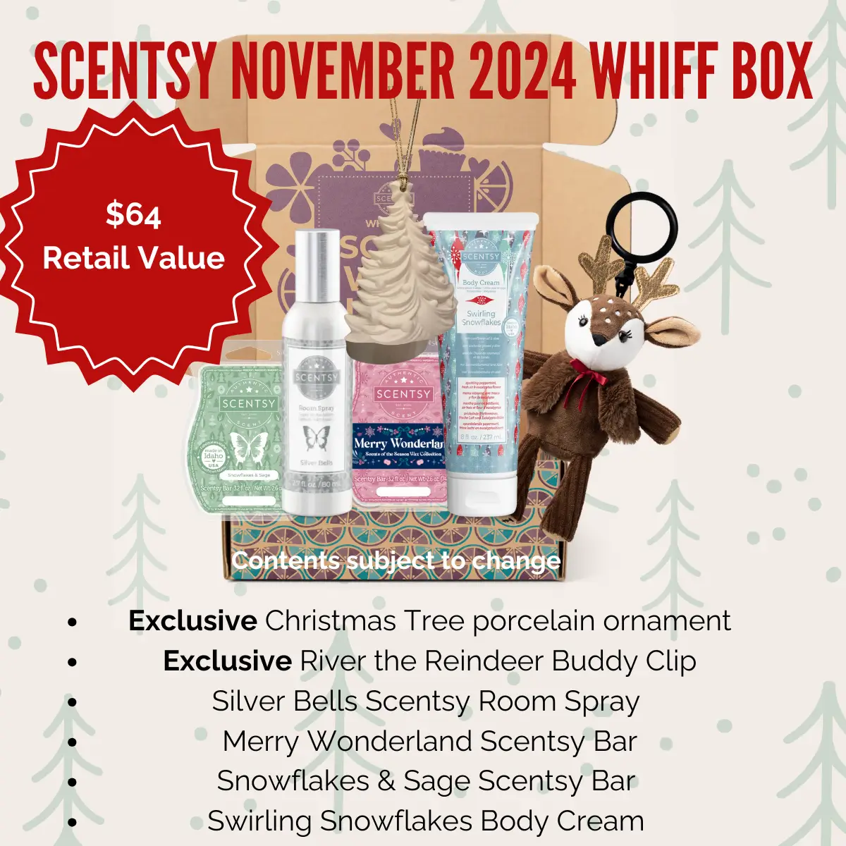 Scentsy November 2024 Whiff Box