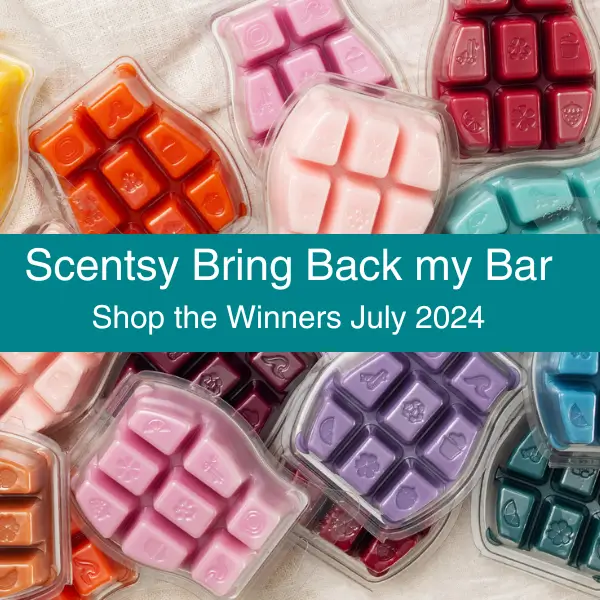 Scentsy July 2024 Bring Back my Bar Winners