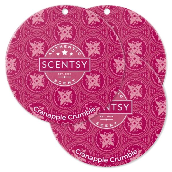 Cranapple Crumble Scentsy Scent Circle 3 Pack Bundle