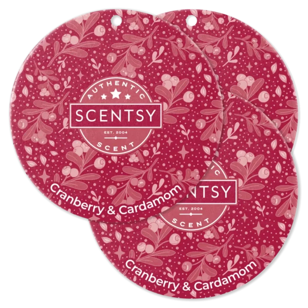 Cranberry & Cardamom Scentsy Scent Circle 3 Pack Bundle