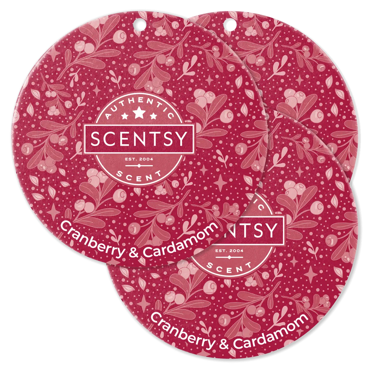 Cranberry & Cardamom Scentsy Scent Circle 3 Pack Bundle