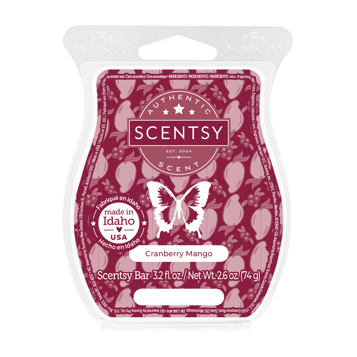 Cranberry Mango Scentsy Bar