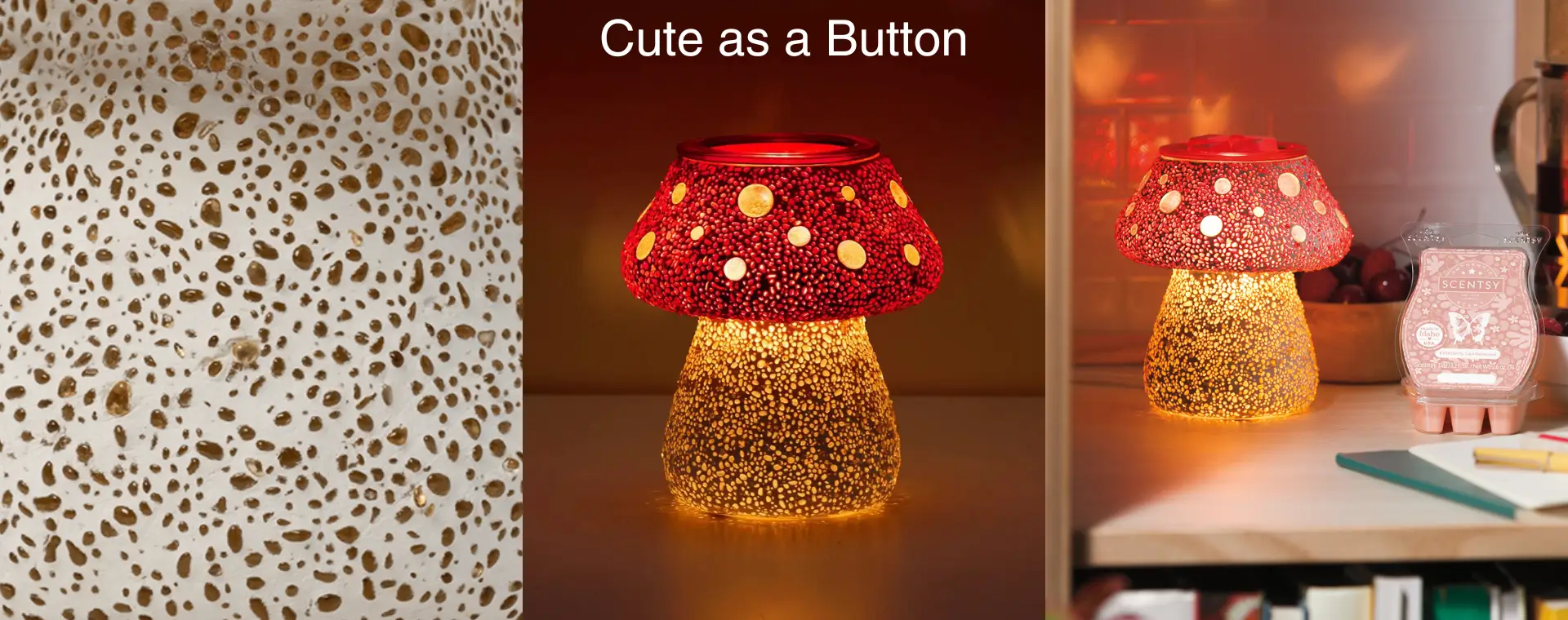 Cute as a Button Mushroom Scentsy Warmer