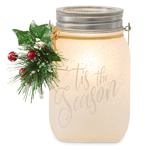 DECK THE HALLS SCENTSY WARMER GLOWING