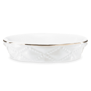 Diamond Milk Glass Scentsy Warmer  - Dish only