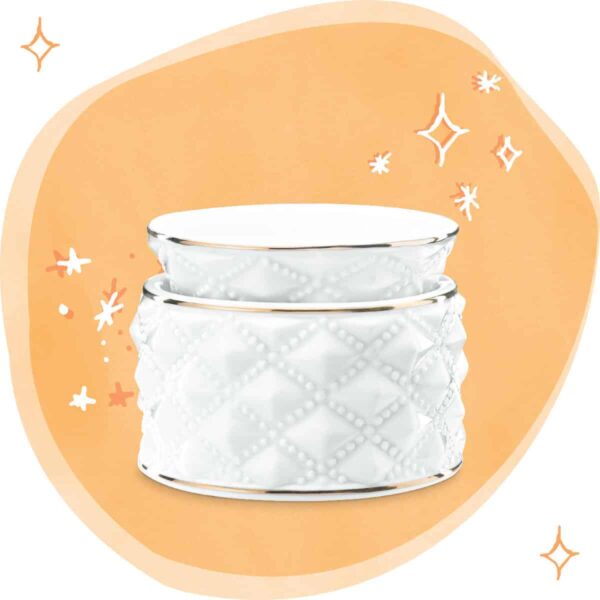 Diamond Milk Glass Scentsy Warmer