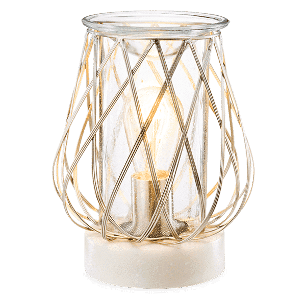 DIAMOND WEAVE SILVER SCENTSY WARMER