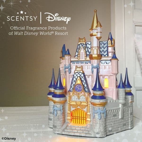 Disney 50th Anniversary Cinderella Castle Scentsy Warmer Preorder