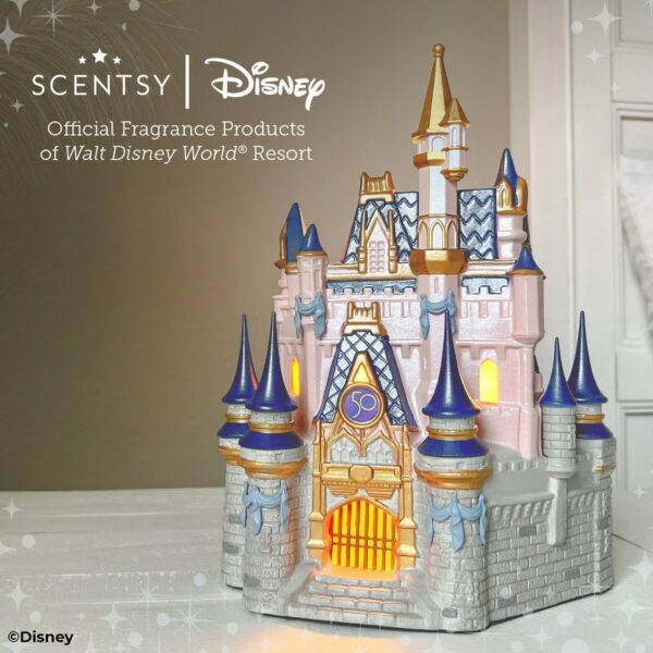 Disney Cinderella 50th Anniversary Castle Warmer Scentsy 01