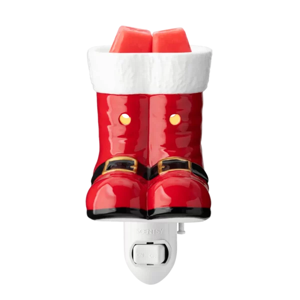 Down the Chimney Santa Boots Mini Scentsy Warmer