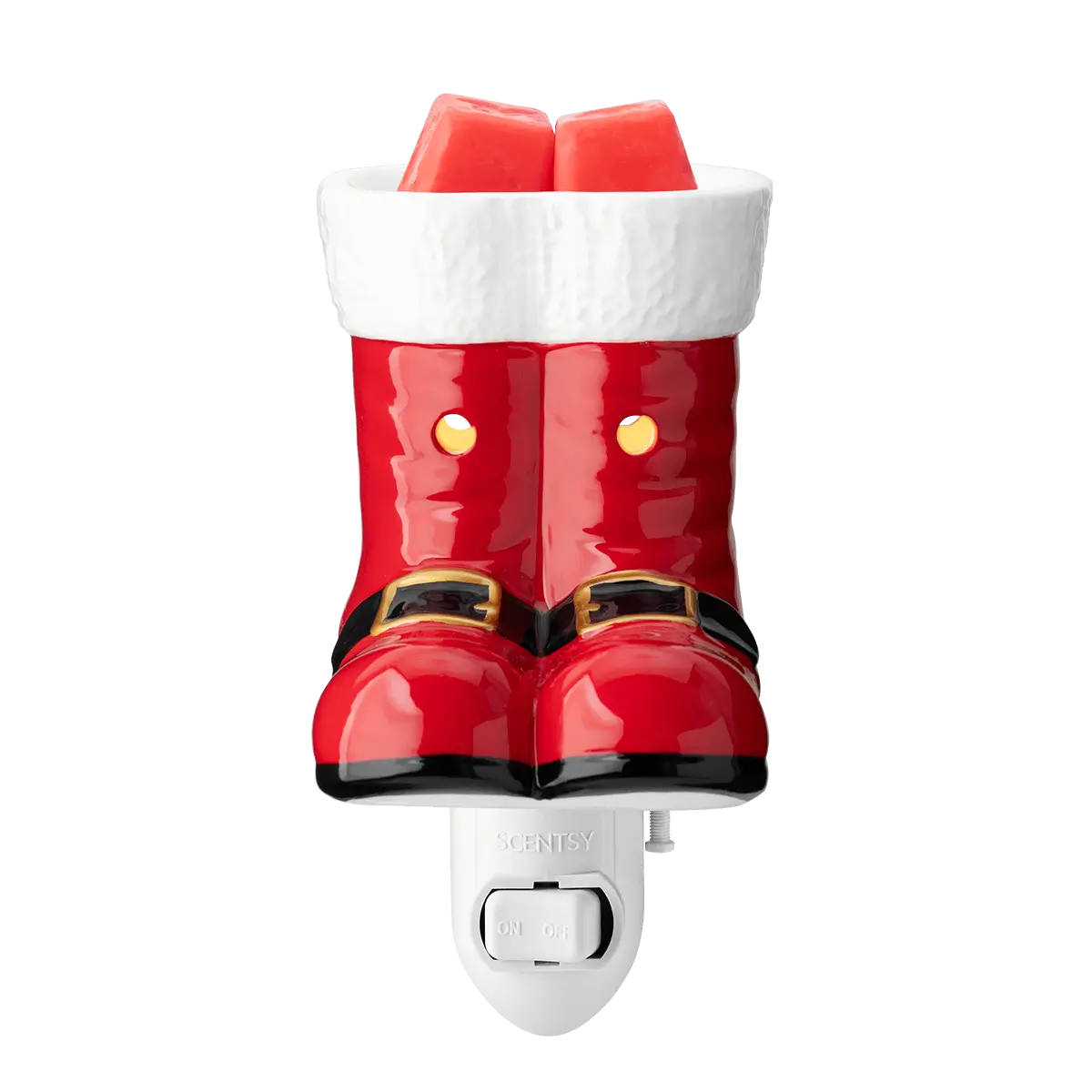 Down the Chimney Santa Boots Mini Scentsy Warmer