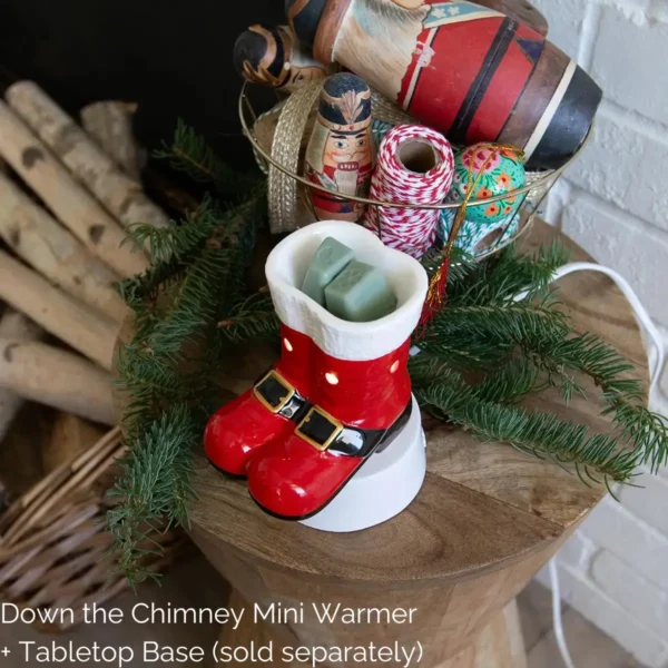 Down the Chimney Santa Boots Mini Scentsy Warmer