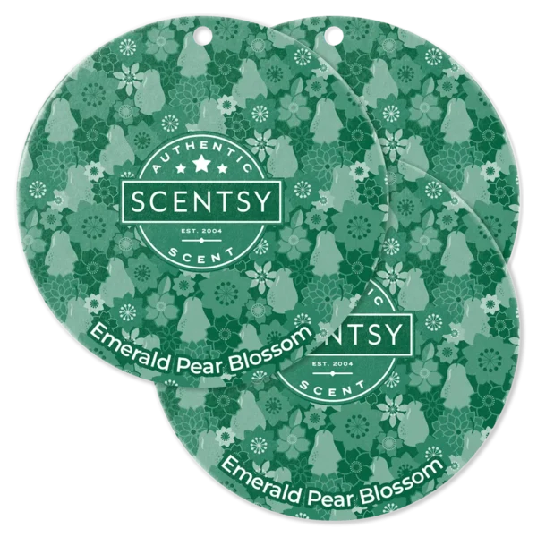 Emerald Pear Blossom Scentsy Scent Circle 3 Pack