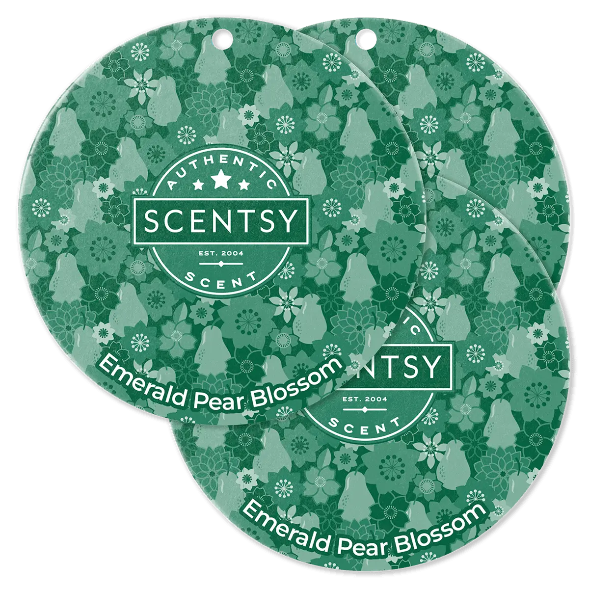 Emerald Pear Blossom Scentsy Scent Circle 3 Pack