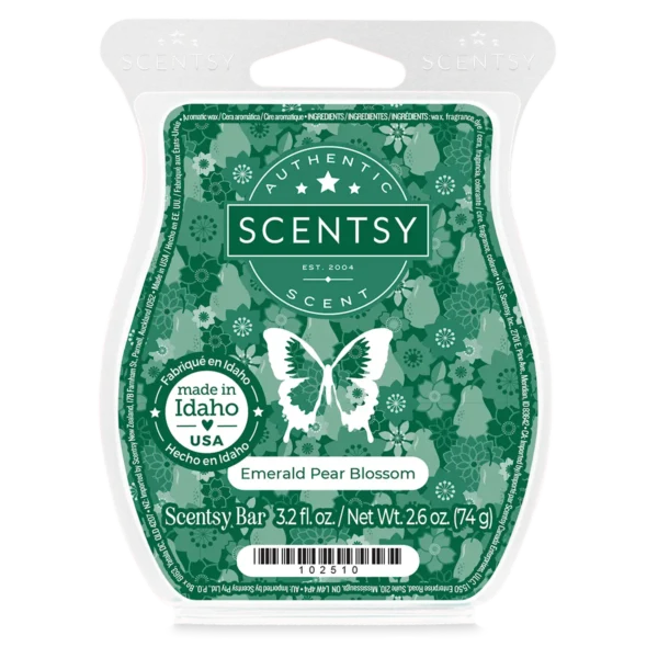Emerald Pear Blossom Scentsy Wax Bar