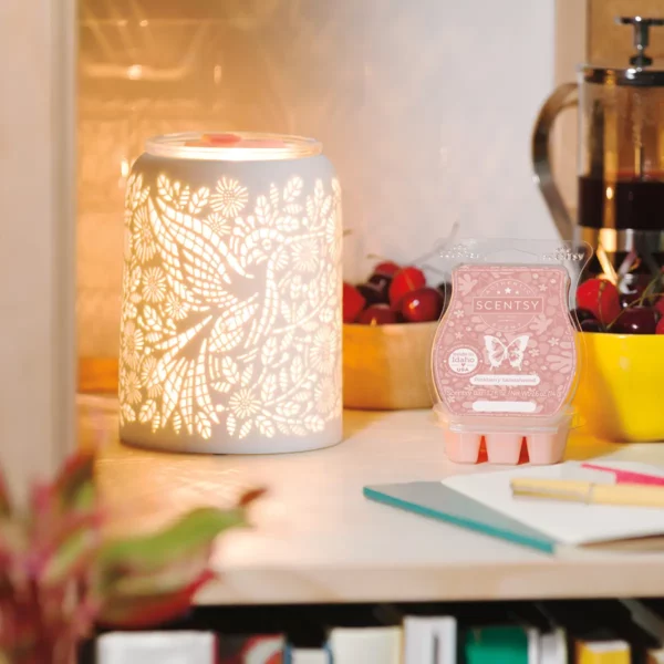 Etched Hummingbird Scentsy Warmer