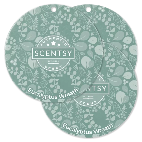 Eucalyptus Wreath Scentsy Scent Circle 3 Pack Bundle