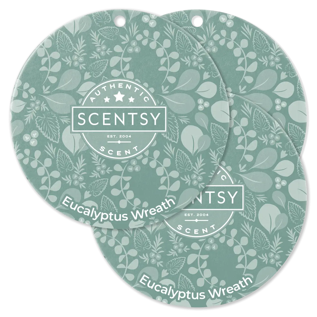 Eucalyptus Wreath Scentsy Scent Circle 3 Pack Bundle