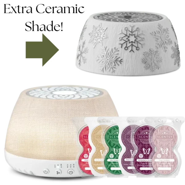 Scentsy Quad Holiday Gift Bundle - 2 Shades + 6 Pods
