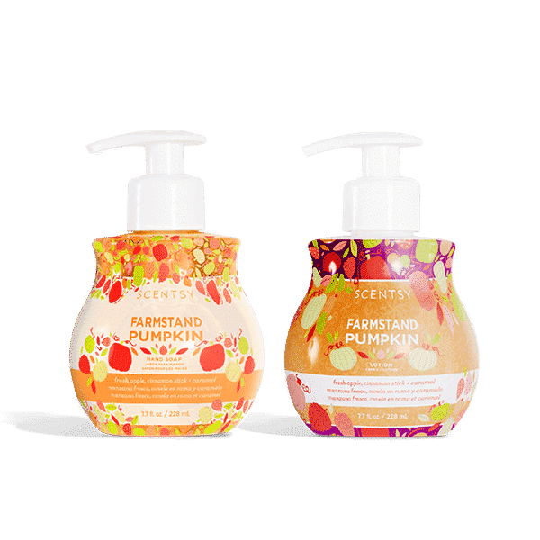 FARMSTAND PUMPKIN SCENTSY HAND SOAP AND LOTION BUNDLE