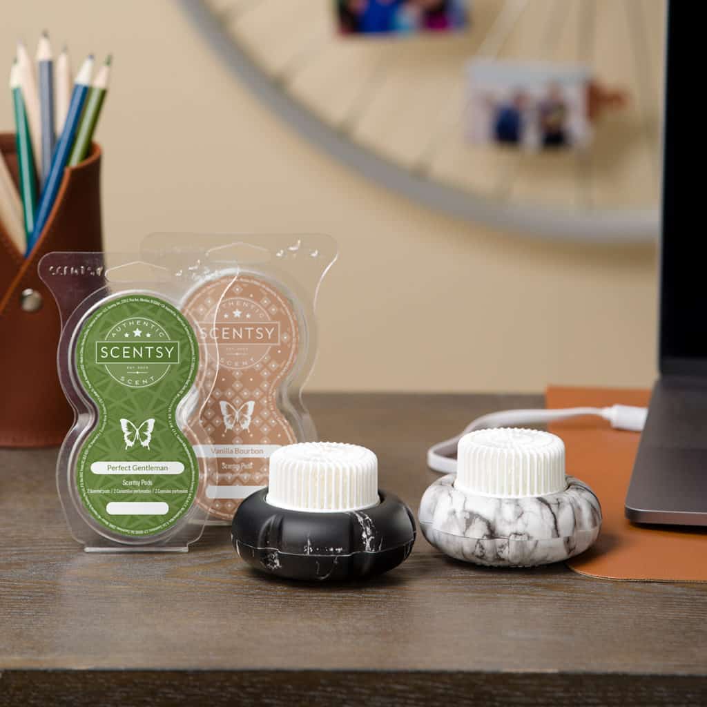 Marble Black Scentsy Mini Fan Diffuser