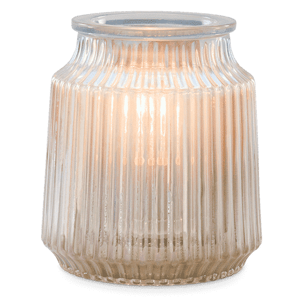 FLUTED GRAY SCENTSY WARMER