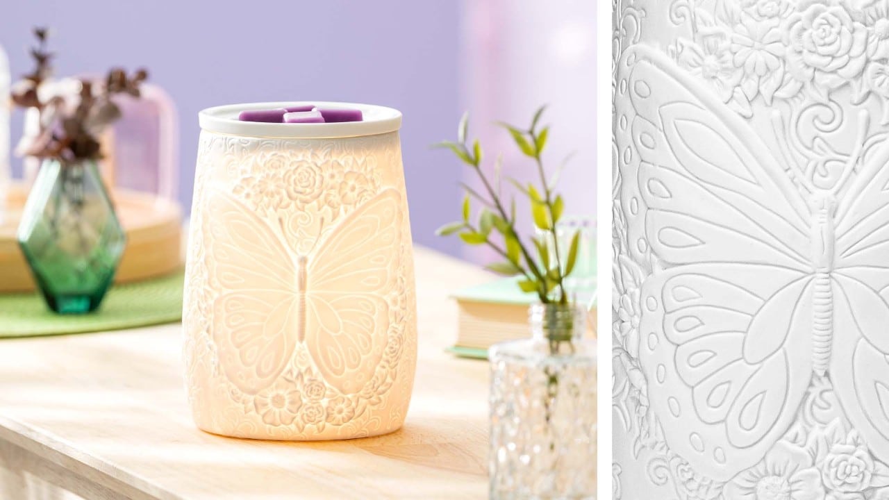 New! Flight Of The Monarch | Scentsy 2022 Charitable Cause Spring Warmer | Shop Now FLight of the Monarch Scentsy Warmer