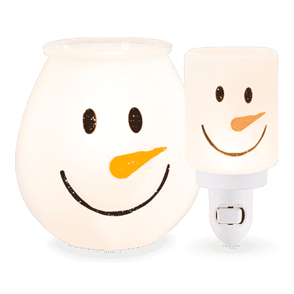 FROSTY GLOW SCENTSY WARMER AND MINI WARMER BUNDLE