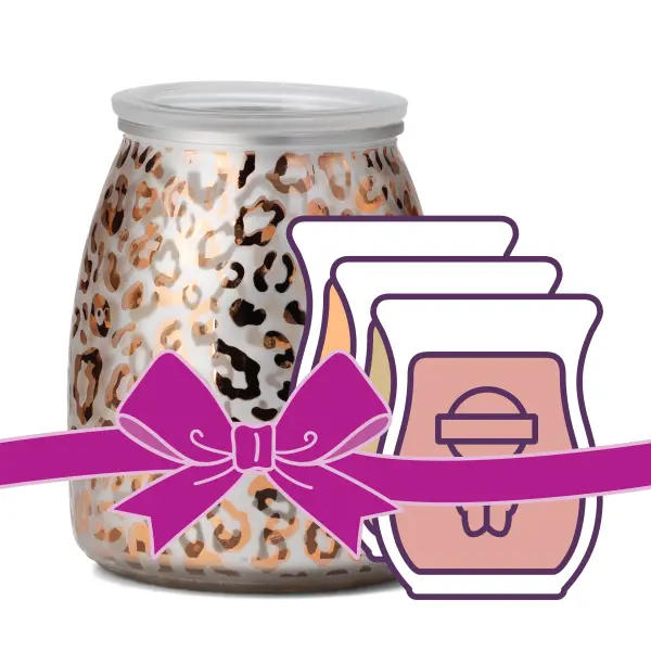 Glam Vibes Scentsy Warmer and 3-Bar Bundle