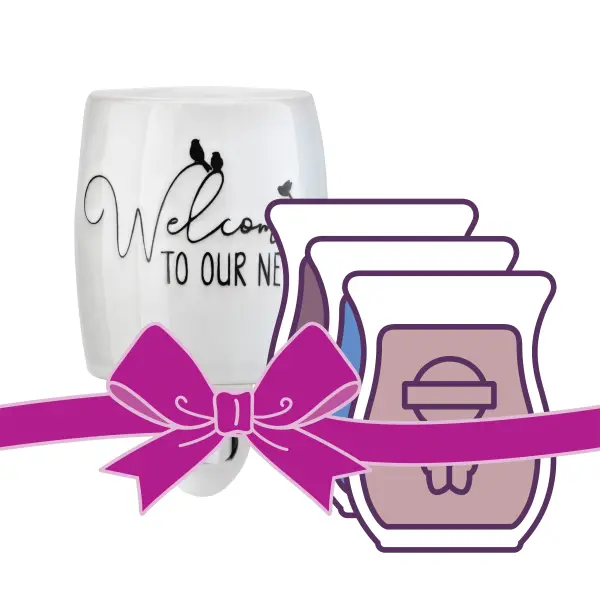 Stay in Scentsy Mini Warmer and 3-Bar Bundle