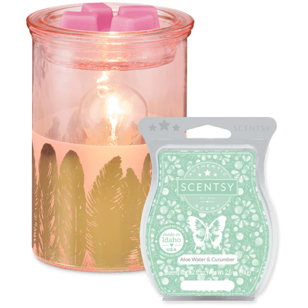 Fabulous Feathers Scentsy Warmer with Wax