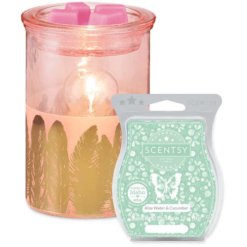 Fabulous Feathers Scentsy Warmer with Wax